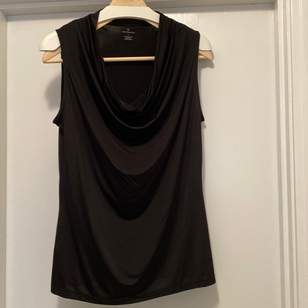 Black blouse for suit jacket